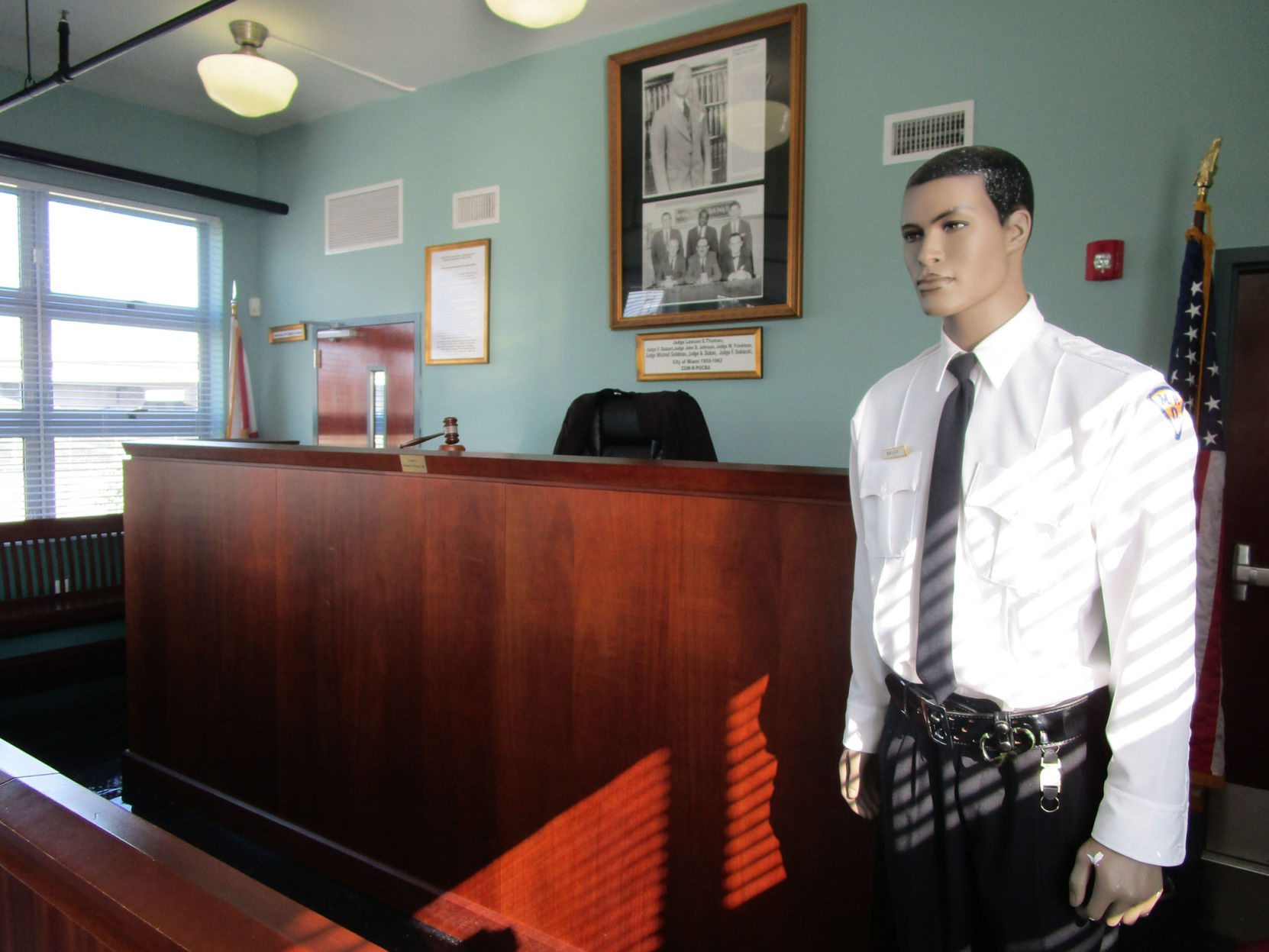 Black Precinct Museum Wax Figure